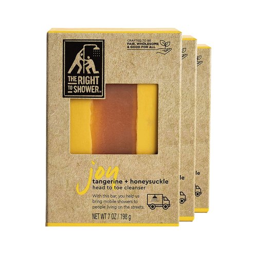 The Right To Shower Bar Soap, Joy, 7 oz, Pack of 3