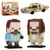 Great Lebowski Building Blocks Set with Car, Famous Crime Comedy Movies Figure Toy Models, Compatible with Lego, Suitable for Adults Fans Boys Kids, Aged 6+ (592PCS)