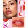 Spicy Lip Plumping Booster,Plumping Lip Oil with Chili Extract, High-Shine Smooth Fuller Lips, Hydrating & Volumizes Lip Glaze, Plump and Pout Lip Plumper Lipstick, Christmas Makeup Gift for Women-06#
