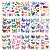 30 Sheets (360pcs) Butterflies、Mermaid、Sea Animals waterproof Temporary Tattoos For Kids,Mixed Styles Cartoon Tattoos,children's face tattoo Stickers, girls temporary tattoos,party makeup gifts