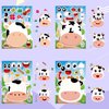 Dorgua Make Your Own Cow Stickers, Make-a-Face Cow Stickers, Cow DIY Craft Stickers, Make Your Own Stickers for Kids Birthday Gifts Party Favors, 8 Designs 24 Sheets