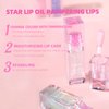 Hydrating Shimmer Lip Glow Oil, Color Changing Tint, Moisturizing Lip Oil, Glossy Transparent Plumping Lip Gloss, Tinted Lip Oil for Lip Care 0.23 OZ #Q2394-06