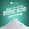 Ecoxall Boric Acid Fine Powder - 1 Pound - 99.9% Pure Fine Powder - Highly Effective Multipurpose Cleaner - Used as a Kitchen Cleaner, Laundry Stain Remover and Deodorizer - Industrial Grade Strength