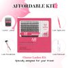 AR Beauty DIY Eyelashes Extension Kit 144-Pcs Lash Clusters D Curl with Mixed Individual Lashes, Lash Bond and Seal Glue, Tweezer, Lash Remover & easy to Apply at Home (30D+40D-0.07D-10-16MIX KIT).