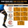 Doc Miller Thigh High Open Toe Compression Stockings 20-30mmHg for Varicose Veins, Improved Circulation, Pregnancy Support Open Toe Thigh High Compression Socks for Women and Men - 1 Pair Black Medium