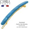 Camila Paris CP3179 French Hair Barrettes Clips for Women Handmade Small Girls Side Slide-in Barrette Clip, Hair Accessories for Women. Strong Hold No Slip Grip Fashion Durable Styling, Made in France