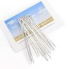 Lawie 30 Pack 4 Inch Silver U-Shaped Metal Hair Sticks, Straight Long Hair Forks, Bun Twist Hair Clips Holders - Arts and Crafts DIY Accessories