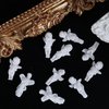 DANNEASY 90pcs Kawaii Nail Charms 3D Baroque Cupid Flat Back Angel Baby Nail Design White Embossed Angel Nail Jewelry Nail Decoration for Acrylic Nails DIY Craft Jewelry Making Accessories
