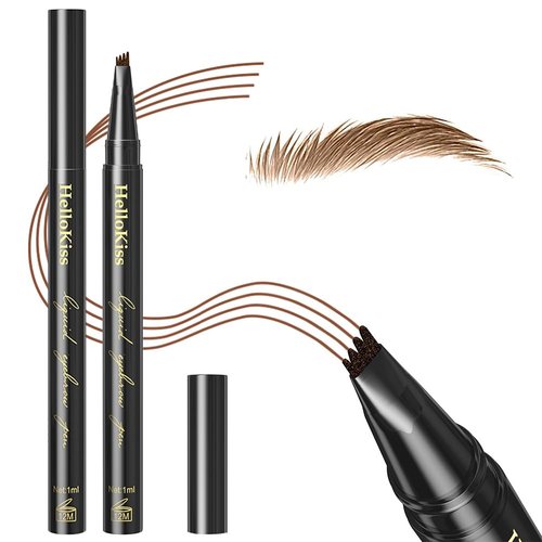 Eyebrow Pencil Eyebrow Microblading Pen - Eyebrow Makeup Micro 4 Point Brow Pen Lift & Snatch Makeup Pen Long-Lasting Waterproof Brow Pen 0.03 OZ/1ml - 01# Light Brown