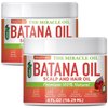 Batana Oil from Honduras: Hair Growth Mask and Scalp Treatment, Repairs Hair & Skin, Reduces Shedding (4oz, 2 Pack)