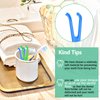 Chengu 4 Pieces Dental Floss Holder Reusable Flosser Reusable Floss Handle Holder Flossmate Handle for Oral Clearing (Blue, Green)