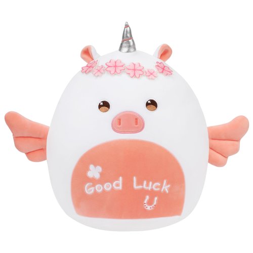 Cuteoy Good Luck Unicorn Plush Pillow Cute Plush Toy Soft Stuffed Animal Plushies for Girls Boys Birthday
