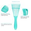 2 Pieces Detangling Brush for Afro America/African Hair Textured 3a to 4c Kinky Wavy/Curly/Coily/Wet/Dry/Oil/Thick/Long Hair, Knots Detangler Easy to Clean (Black, Green)