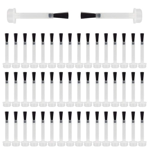 DKAF 50pcs Nail Polish Replacement Brush Kit, Dip Powder Liquid Replacement Brushes, Soft Brush H...
