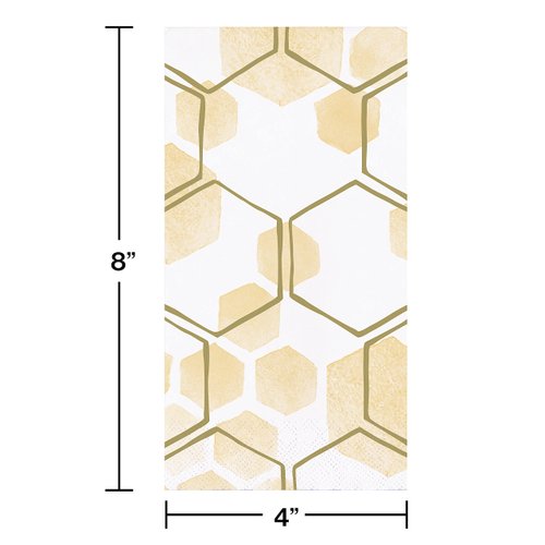 Honeycomb Dinner Napkins, 16 ct