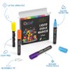 8 Pack Liquid Chalk Markers,Dry Erase Markers & Window Markers for Blackboards,Chalkboard Menu Board & Glass Car Window
