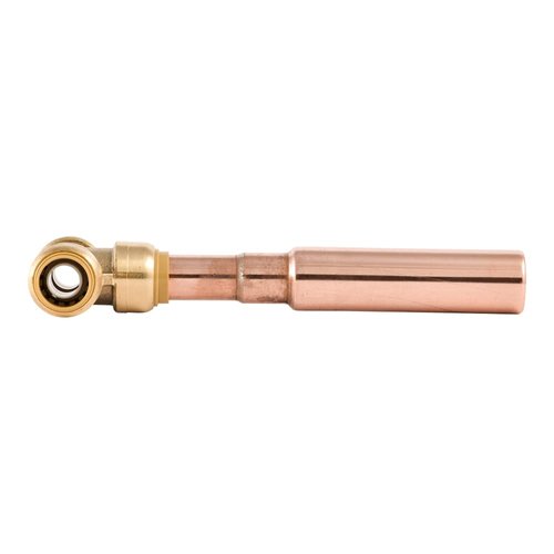 SharkBite 1/2 Inch Residential Water Hammer Arrestor, Push to Connect Brass Plumbing Fittings, PEX Pipe, Copper, CPVC, PE-RT, HDPE, 22630LF