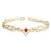 Crown Crystals Tiaras Hair Band Bridal Crowns Women King Headband For Prom Party Wedding Christmas Cosplay (Gold Red)