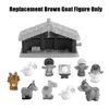 Replacement Part for Fisher-Price Little-People Christmas Nativity Playset - HPP89 ~ Replacement Brown Goat Figure