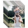 DZZ Clear Acrylic Photo Picture Frames Display Picture,Wall Mounting Clear for Home,School,office,-Vertical, 4x6, Set of 6