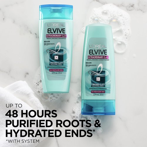 L'Oreal Paris Elvive Extraordinary Clay Rebalancing Conditioner, 12.6 fl; oz; (Packaging May Vary)