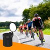 Arkham Bicycle Mirror for Handlebars, Mini Rear View Mirror, Foldable, Rubber Mounting Sleeve for Handlebars, Handlebar Tail Mirror, 360° Rotatable Universal Bicycle Mirror for Road Bike