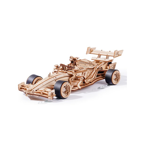 Wowood 3D Wooden Puzzle for Adults, 3D Wooden Racing Car, Model Car Kits for Teen to Build, Unique Gift for Kids on Birthday/Christmas Day（LK505）