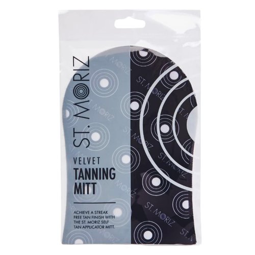 St Moriz Velvet Self Tanning Mitt - Reusable Self Tanner Applicator Glove For Even Self Tan Coverage & Streak Free Finish - Use with Any Self Tanner Mousse, Mist, Lotion - Self Tan Mitt - Pack of 1