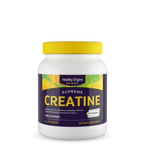 Healthy Origins Supreme Creatine (Creapure), Creatine Supplement for Muscle Support, Unflavored, ...