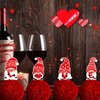 9 Pcs Valentine's Day Gnome Centerpieces Valentine Gnome Theme Party Decorations Supplies Gnome Valentine Party Favors Double Sided Valentine Honeycomb Table Favor for Girls Valentine Wedding (Gnome)