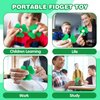 Textured Fidget Toys for Kids Adults, Silicone Hand Fidget Spinners Toys Anxiety Relief for ADHD Christmas Birthday Gifts, Quiet Fidget Worry Spinners Classroom Prizes for Boy Girl Travel Sensory Toy
