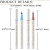 Vtrem Eyeliner Waterproof Liquid Eyeliner Ultra-Fine Tip Eye Liner Smudge Resistant Liner Long-Lasting Up to 24 Hours Eye Makeup Wear, Light Brown/Blue, 2 Count, 0.8ml