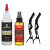 Ultra Hold Hair System Adhesive 4oz Nozzle Top, C22 Citrus Solvent Wig Adhesive Remover 4oz and 2 Monster Clips