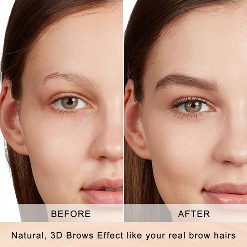 HSEE Eyebrow Pen - Eye Brown Makeup, Eyebrow Pencil with a Micro-Fork Tip Applicator Creates Natural Looking Brows Effortlessly and Stays on All Day, Dark Brown/Chestnut