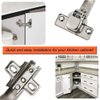 1 Pair 135 Degree Corner Kitchen Cabinet/Cupboard Folded/Folden Door Hinges for Combination with Screws