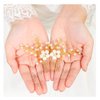 Yokawe Bridal Wedding Hair Comb Gold Crystal Bride Side Combs Pearl Hair Accessories for Women and Girls