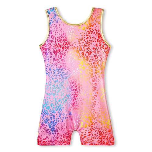 HOZIY Gymnastics Leotards for Girls Biketard Pink Size 7-8 Years Old 7/8 Leopard Print