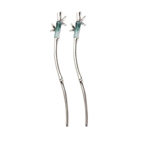 Pokinge 2PCS Chinese Ancient Style Hairpin Cheongsam Retro Hair Sticks, Elegant Simple Ancient Style Headwear for woman Hair Pins Accessories