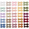 CÉLLOT Baby Hair Clips 50PCS Baby Girls Fully Lined Baby Bows Hair Pins Tiny 2" Hair Bows Alligator Clips for Baby Girls Infants Toddlers in Pairs