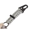 EKLOEN 2 Pack Paracord Carabiner Survival Keychain Lanyard with Firestarter (Digital Camo)