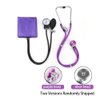 LotFancy Aneroid Sphygmomanometer with Stethoscope Kit, Universal BP Cuff (10”-16”), Adult Professional Manual Blood Pressure Monitor, Zipper Case Included, Purple