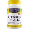 Healthy Origins Vitamin D3 & K2 - Vitamin D3, 50 mcg - Vitamin K2, 200 mcg - Easily Absorbable Vitamin D & Vitamin K Supplements - Non-GMO & Gluten-Free Supplements - 180 Softgels