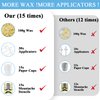 Nose Wax Kit Men 100g Wax, 30 Applicators (15 Times)|Nose Hair Removal Lasting Kit from CoFashion|Nose Hair Wax Kit for Men|Painless Quick & Easy Hair Removal Kit |15 Mustache Guards |15pcs Cups