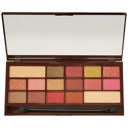 Makeup Revolution I Heart Chocolate Eyeshadow Palette, Rose Gold