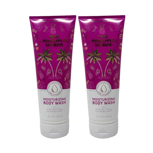 Generic Bath and Body Work Pink Pineapple Sunrise - Pack of Two - Moisturizing Body Wash
