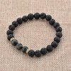Mystiqs Lava Rock & Camouflage Natural Stone Bracelet Essential Oil Diffuser for Men, Woman Aromatherapy Ideal for Anti-Stress or Anti-Anxiety