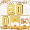 Datyiiha Cardboard Number for Charcuterie 60 Set Fillable Tray 10.2'' Gold Charcuterie Paper Box for 60th Birthday Anniversary Party Decorations Chocolate Candy Cupcake Container