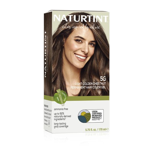 Naturtint Permanent Hair Color 5G Light Golden Chestnut (Pack of 1), Ammonia Free, Vegan, Cruelty Free, up to 100% Gray Coverage, Long Lasting Results
