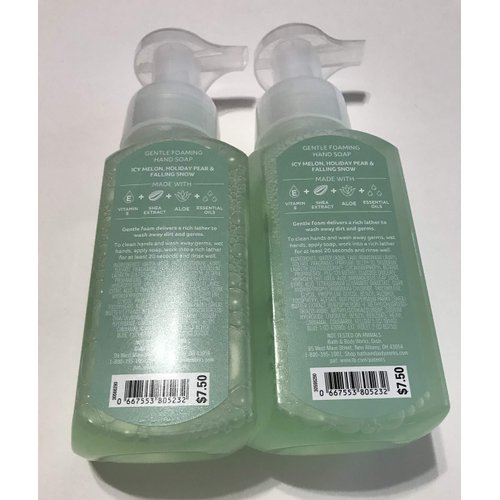 Bath & Body Works, Gentle Foaming Hand Soap, Fresh Sparkling Snow (2-Pack)