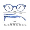 OLOMEE Reading Glasses Women Men Classic Round Readers +2.00 Circular Cheaters Glasses W/Lightweight Frame Comfortable Fit 5 Pack